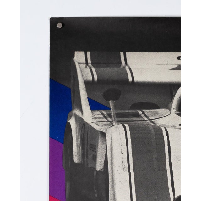 Black Porsche Wins Mosport Can-Am Poster from Atelier Strenger, 1973 For Sale - Image 8 of 9