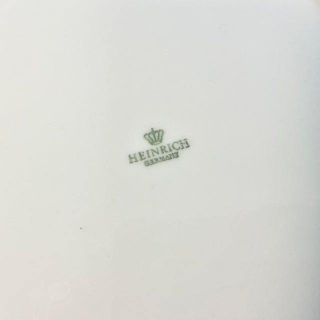 1970s Vintage Heinrich & Co German Boho Chic Hollywood Regency Flora Platter For Sale - Image 15 of 15