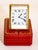 Art Deco Cartier Tank Desk Clock Two-Tone Gold and Steel For Sale - Image 3 of 14