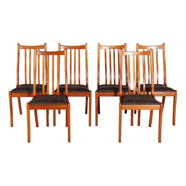 Mid-Century Teak Dining Chairs from White & Newton, 1960s, Set of 6 For Sale