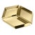 Large Axonometry Polished Brass Cube Tray by Elisa Giovannoni For Sale - Image 4 of 4