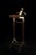 Contemporary Classical Valet Stand in Brass & Black Walnut from Honorific For Sale - Image 3 of 12
