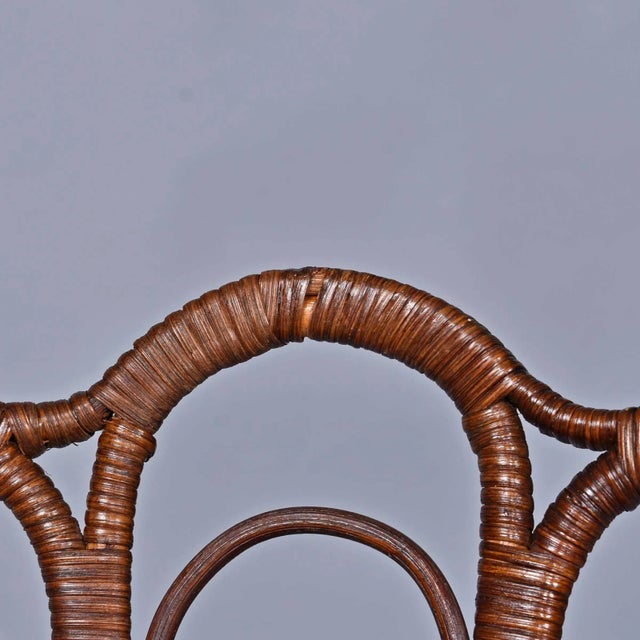 1800's Victorian Wicker Rocking Chair by Heywood-Wakefield or j.c. Berrien For Sale - Image 11 of 13