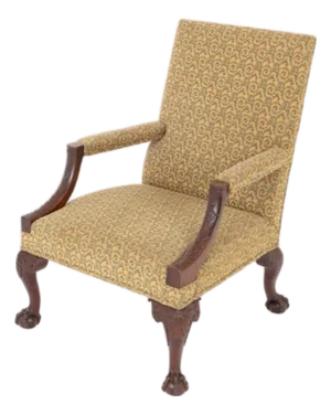 Georgian Revival Gainsborough Chair Armchair, 1890s