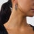 Contemporary Diamond Multicolored Stone 18k White Gold Hoop Earrings, Pair For Sale - Image 4 of 5