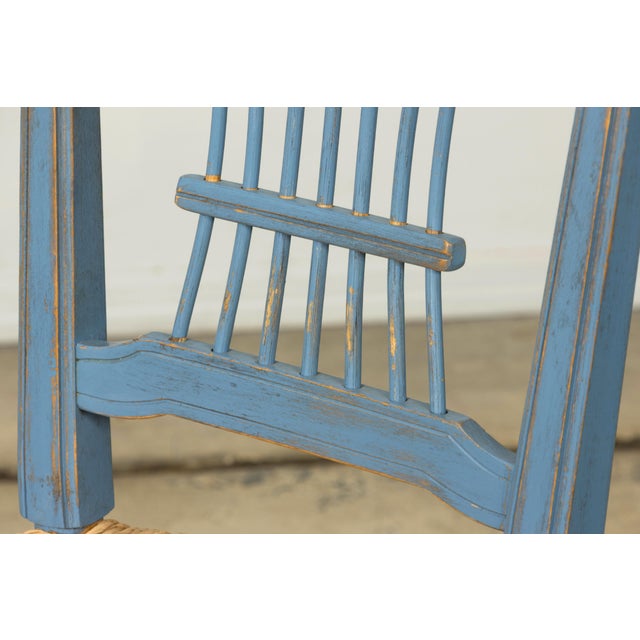 Set of Six French Louis XVI Style Dining Chairs, Painted Wood, 1900 For Sale - Image 15 of 18