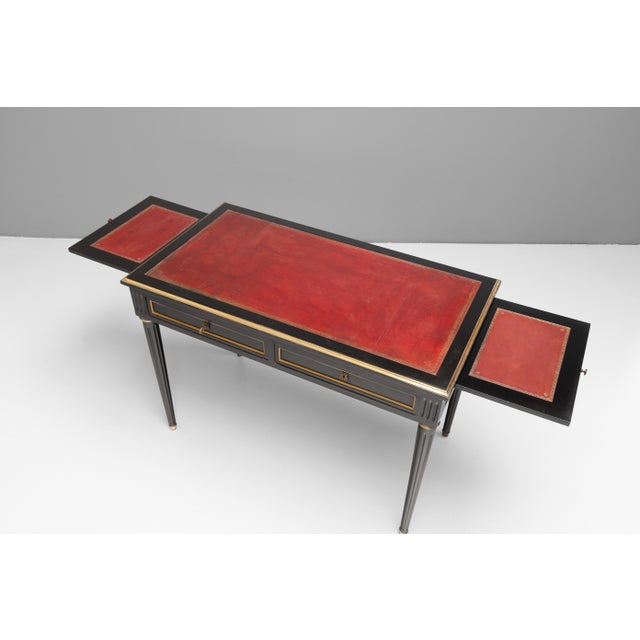 1940s Ebonised Walnut Desk, 1940s For Sale - Image 5 of 12