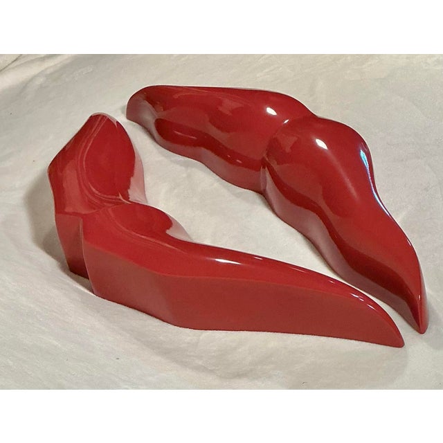 Various Artists Large Modern 3-D Red Lips Wall Mount Handcrafted Original Design by Brian M Chalker for Remi Danielle Modern, 2026 For Sale - Image 4 of 12