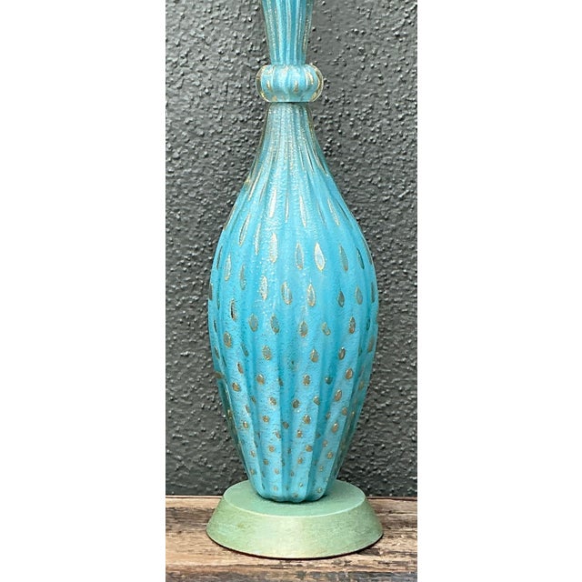 Vintage Italian Murano Glass Lamp For Sale - Image 10 of 12