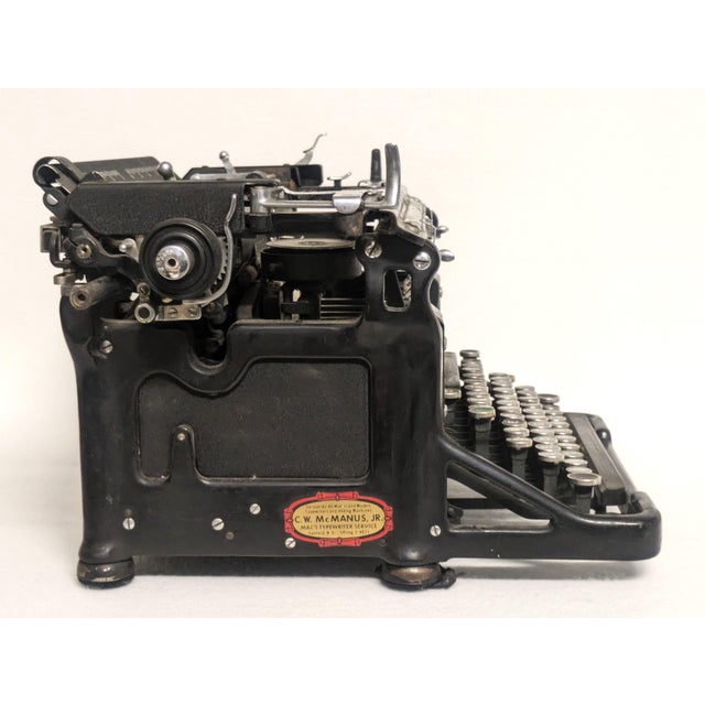 Industrial 1938 Model 6 Underwood Typewriter For Sale - Image 3 of 11