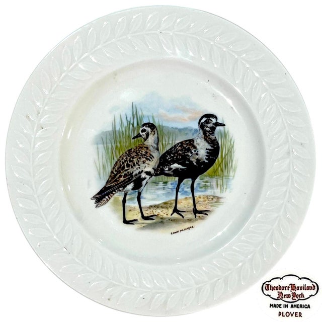Vintage Theodore Haviland Porcelain Game Bird Plates by Edwin Megargee - Set of Six For Sale - Image 6 of 14