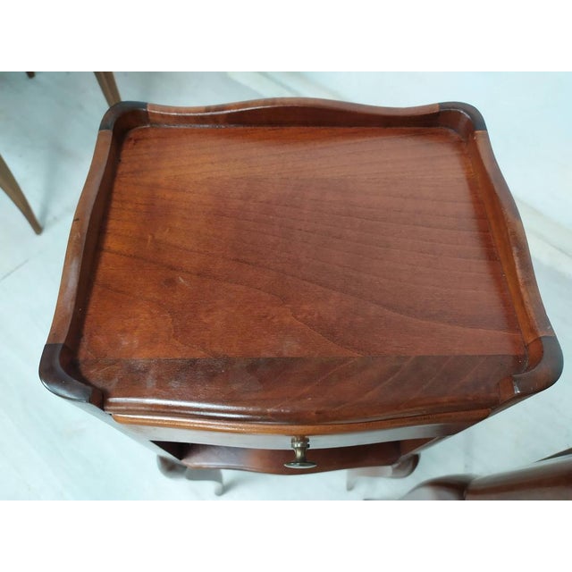 Louis XV Nightstands, 1950s, Set of 2 For Sale - Image 9 of 14