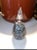 Art Deco 1980s Handblown Decorative Glass Bottle Glass Stopper For Sale - Image 3 of 7