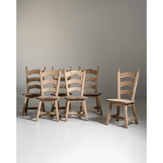 Set of Six Oak Dining Chairs, Antique, France, Circa 1970 For Sale - Image 12 of 18