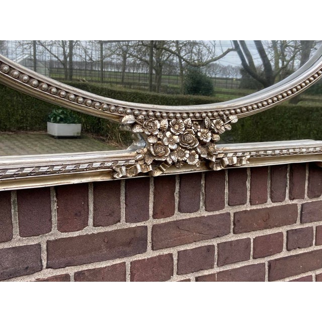 Late 20th C Italian Baroque Silver Beech Wall Mirror - 1 Pc For Sale - Image 12 of 15