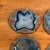 Polished Blue Agate Slice Coasters, Set of 4 For Sale - Image 4 of 6