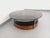 1960s Vintage Italian Round Coffee Table in Teak, Chrome Metal and Smoked Glass, 1960s For Sale - Image 5 of 18