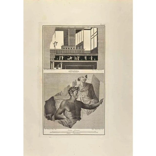 Temple Fresco from Antiquities of Herculaneum" is an etching on paper realized by Vincenzo Aloja in the 18th Century....