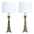 Vintage French Marble Obelisk Lamps - a Pair For Sale