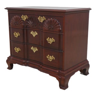 Kindel 3 Drawer Blockfront Mahogany Chest Dresser For Sale