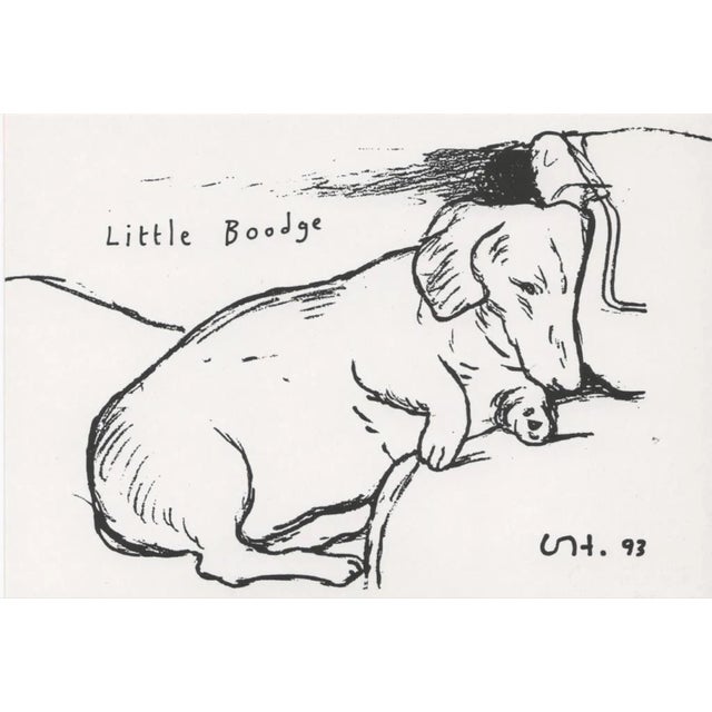 David Hockney, Little Boodge, 1993 Offset lithograph on paper 28 x 42 cm (11 × 16 1/2 in) Signed and dated in plate, recto...