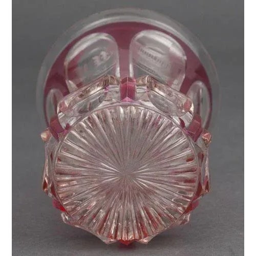 Glass Vase with Engravings For Sale - Image 4 of 5