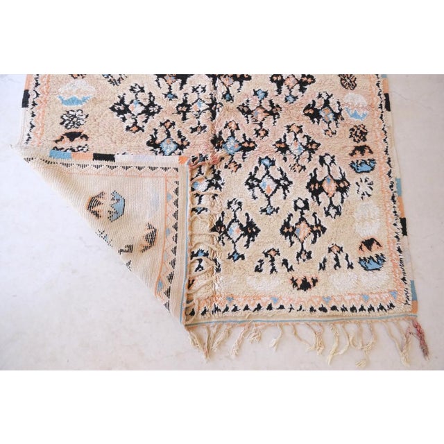 Peach 1980’s Moroccan Handknotted Area Rug - 11.8 X 6.7 Ft For Sale - Image 8 of 8