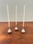 1960s Jens Quistgaard for Dansk Silver Onion Candleholders, Set of 3 For Sale - Image 10 of 10
