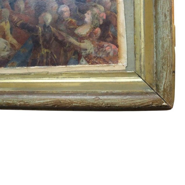 J. Nartos Narrer English Oil on Canvas Painting of a Royal Procession 19thC For Sale - Image 6 of 15