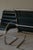 Really nice pair of 1980s Mies Van der Rohe MR248LC Lounge Chairs for Knoll in a dark green leather. Good vintage...