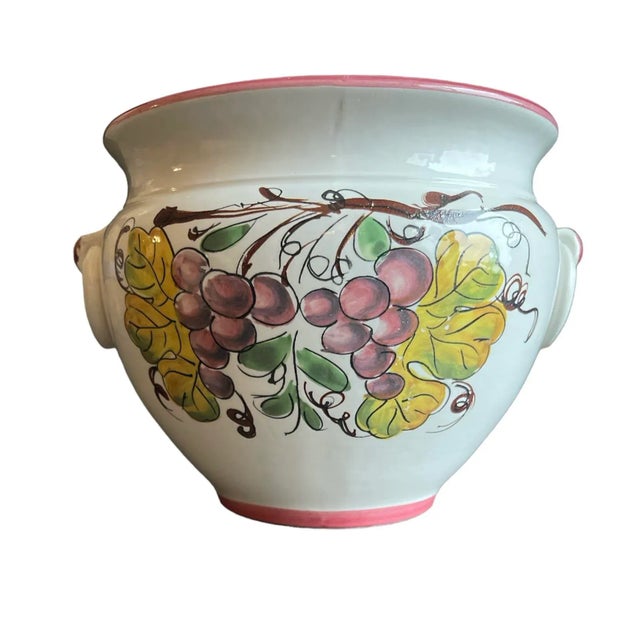 Authentic Tuscan ceramic planter is a product of artistic value, the painting of which entirely done by the hand of an...