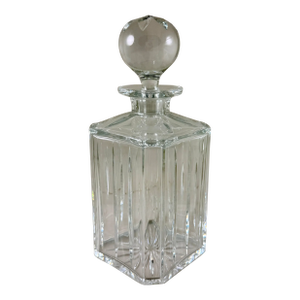Vintage Cut Crystal Whiskey Decanter