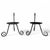 Vintage Forged Wrought Iron Candle Stand Holders- A Pair For Sale - Image 12 of 12