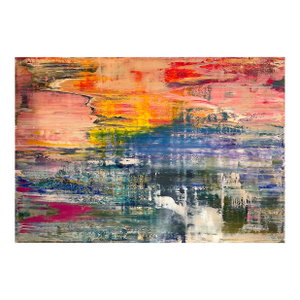 Contemporary Abstract Oil on Linen "Abstract Informal 2024-2130-1" by Robert Niesse