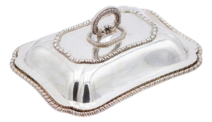Silver Plate with Raised Friezes