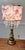Plastic Mid 20th Century Hummingbird Floral Shade With Brass Toned Lamp For Sale - Image 7 of 12