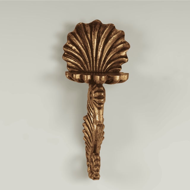 Group of Four Antique Italian Seashell and Seahorse Wall Brackets For Sale - Image 14 of 14
