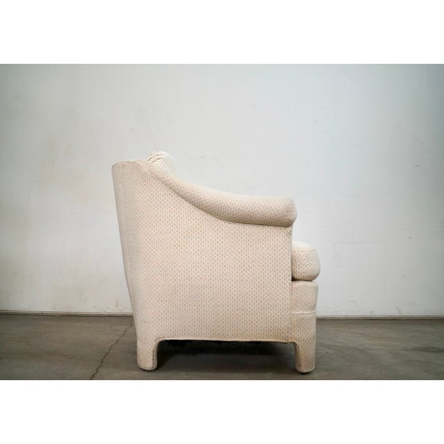1970s 1970’s Hollywood Regency Parsons Fully Upholstered Lounge Chair For Sale - Image 5 of 12