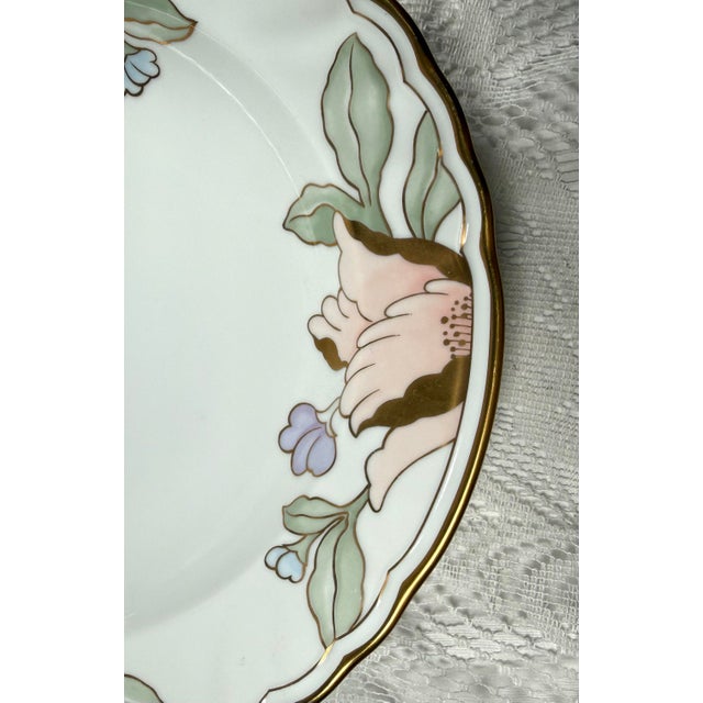 Fitz and Floyd Vintage Fitz & Floyd Fleur Fantasia Serving Bowl – Floral Design For Sale - Image 4 of 8
