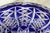Vintage Cobalt Blue Cut-to-Clear Crystal Ashtray – Geometric Starburst Design – 8" For Sale - Image 14 of 16