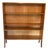Vintage Tapered Bookcase with Brass Feet, 1950s For Sale