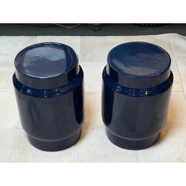 Plastic De La Espada for Neri & Hu Lianou Stools, Pair For Sale - Image 7 of 11