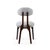 Silhouette Dining Chair in Blue Chenille from Insidherland For Sale - Image 4 of 4