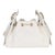 Chanel White Quilted Caviar Mini Chanel 25 Hobo Handbag For Sale - Image 4 of 8