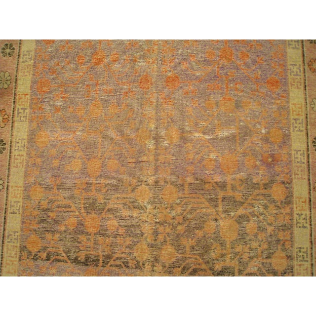 Antique Khotan Decorative Oriental Carpet in Gallery Size, circa 1890, Soft Blue For Sale - Image 10 of 10