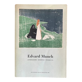 Vintage Paperback Book of Edvard Munch Lithographs Etchings Woodcuts For Sale