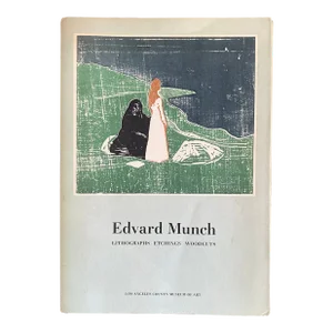 Vintage Paperback Book of Edvard Munch Lithographs Etchings Woodcuts
