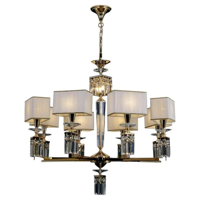 Collection Topazio Chandelier, Metal and Crystal, NCS 262 by Jago For Sale - Image 15 of 15