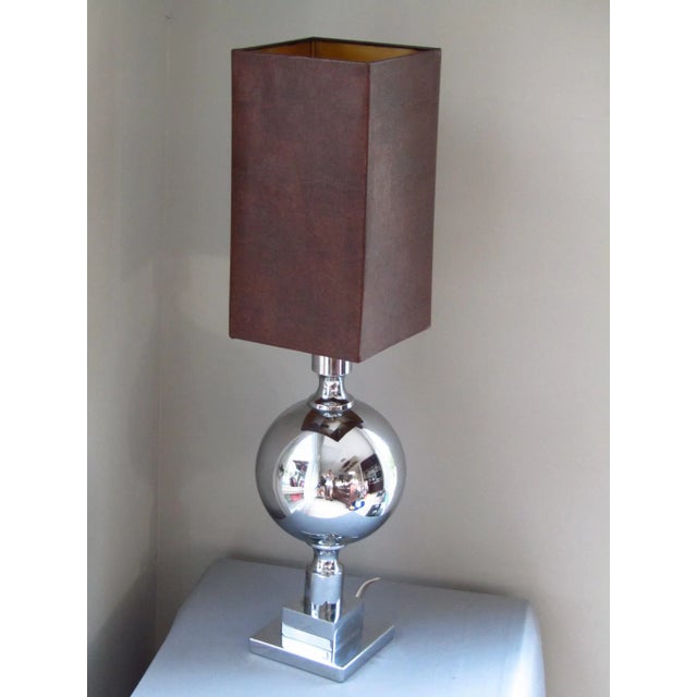 Table Lamp in Chrome, 1968 For Sale - Image 10 of 11