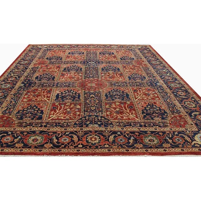 2010s Handwoven Bakhtiari Style Area Rug 10’4″ X 13’9″ For Sale - Image 4 of 12